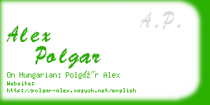 alex polgar business card